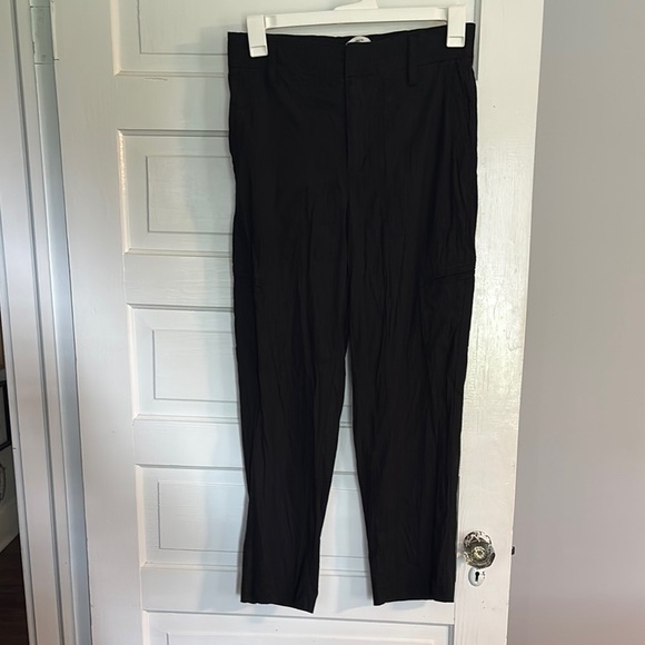 Vince Black Cargo Linen Pants - Picture 1 of 7